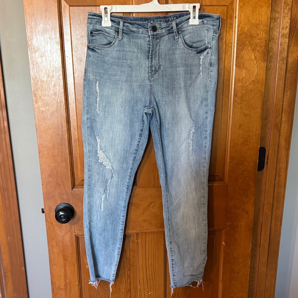Articles Of Society Light Blue Distressed Skinny Jeans